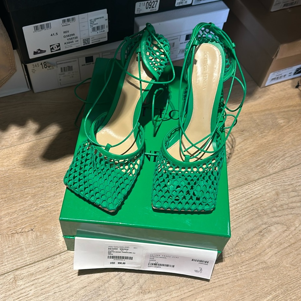 Bottega Veneta Stretch Square Toe Mesh